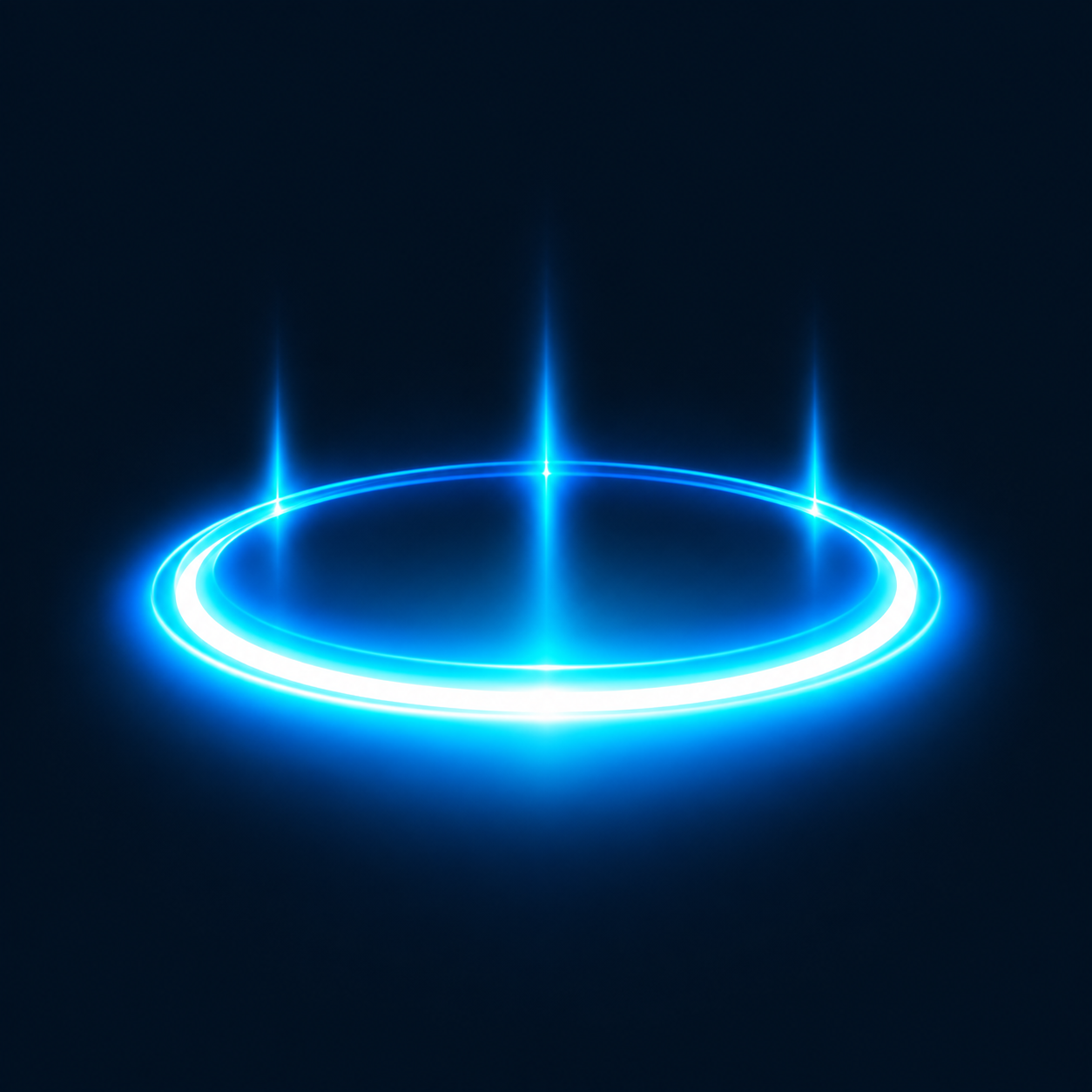 Glowing blue Teleport portal